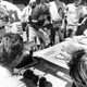 Bob Feller throws out the ceremonial first dice.